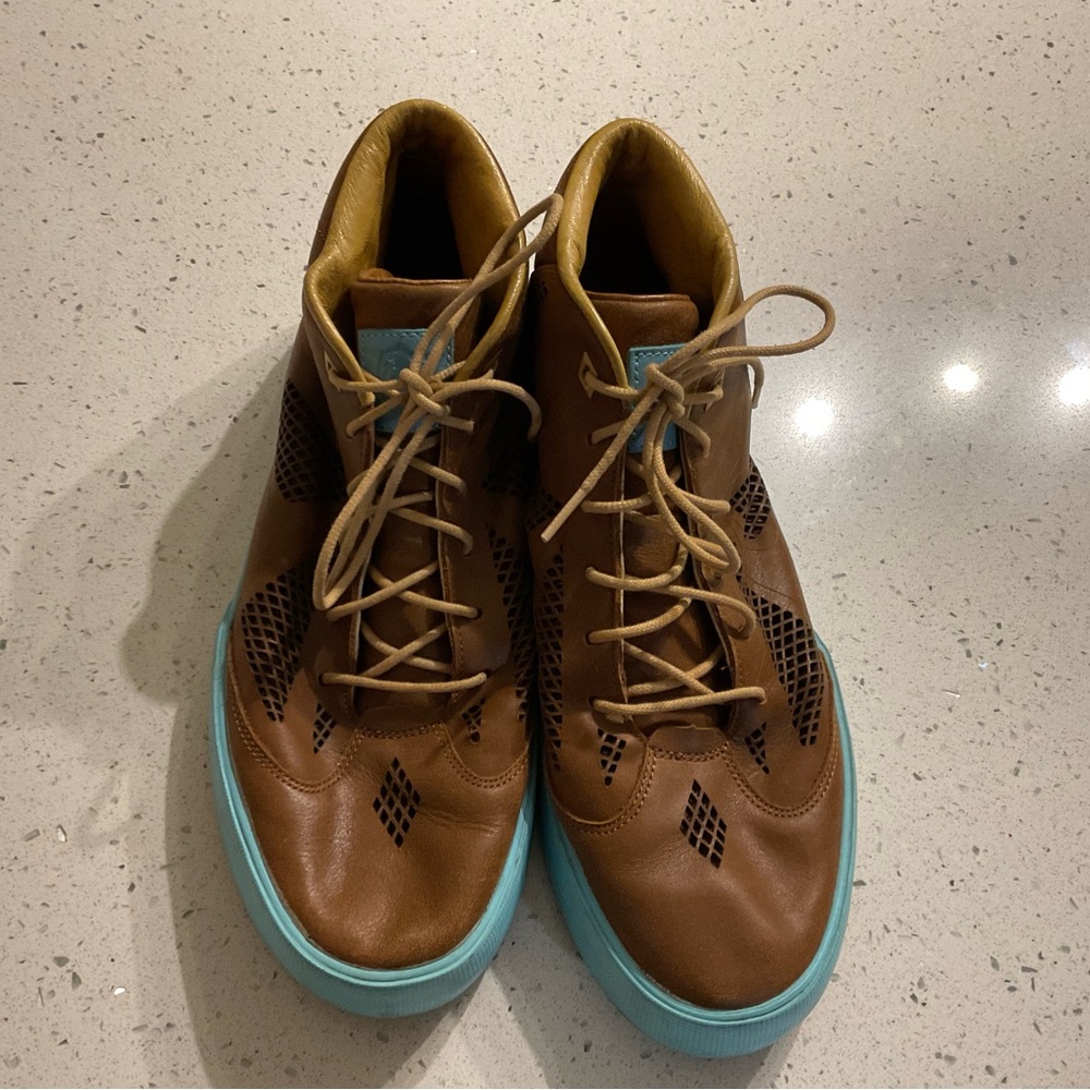 Nike Brown and Teal Men's Athletic Shoes
